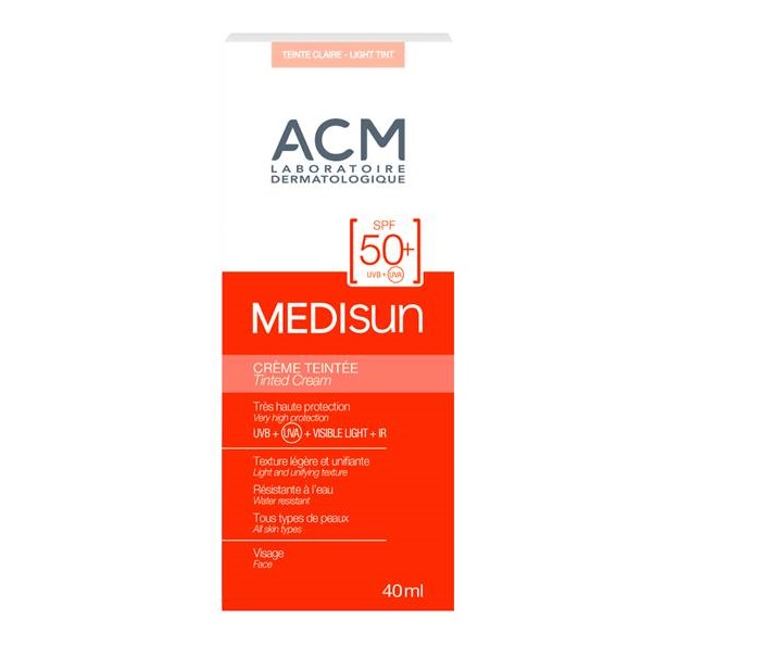 ACM MEDISUN CREMA COLORATA LIGHT TINT SPF50+ 40ML helpnet imagine noua