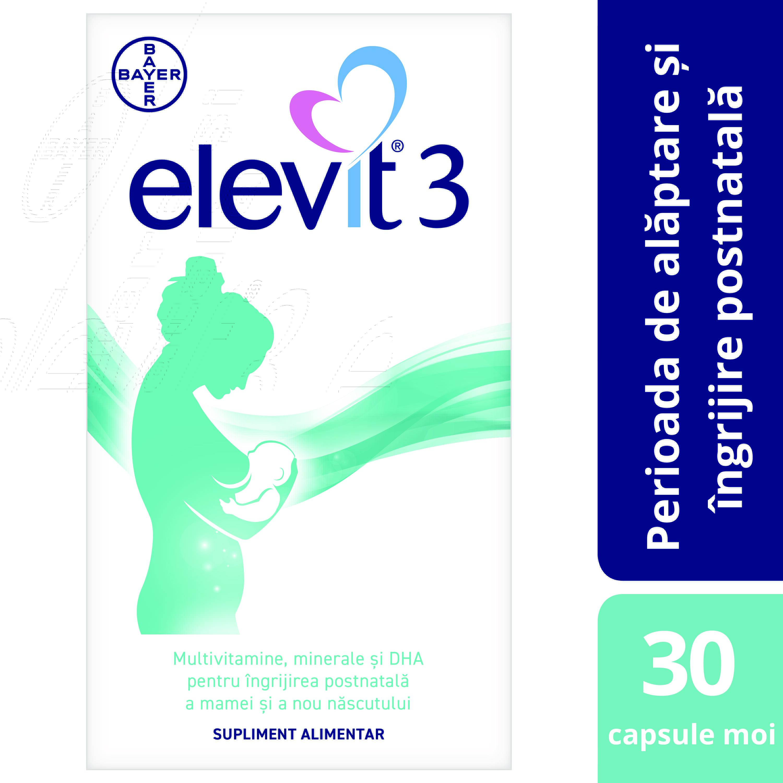 ELEVIT 3 30 CAPSULE MOI Bayer imagine teramed.ro