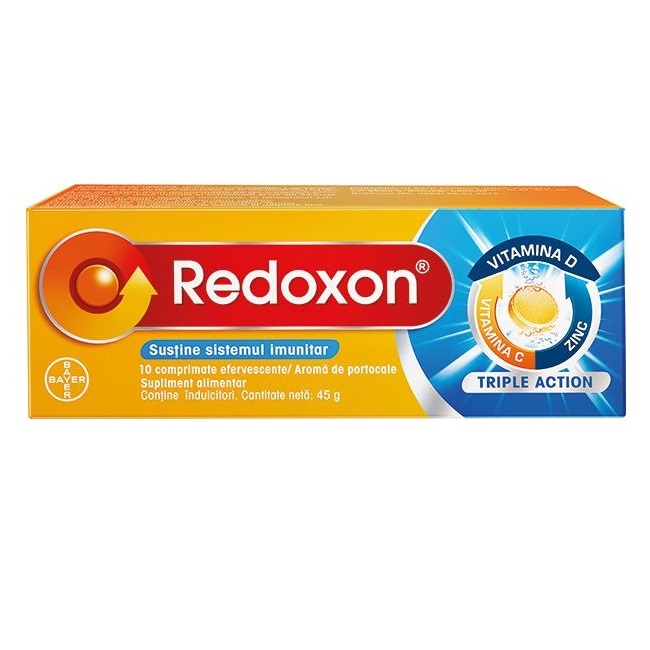 REDOXON TRIPLE ACTION 10 COMPRIMATE EFERVESCENTE