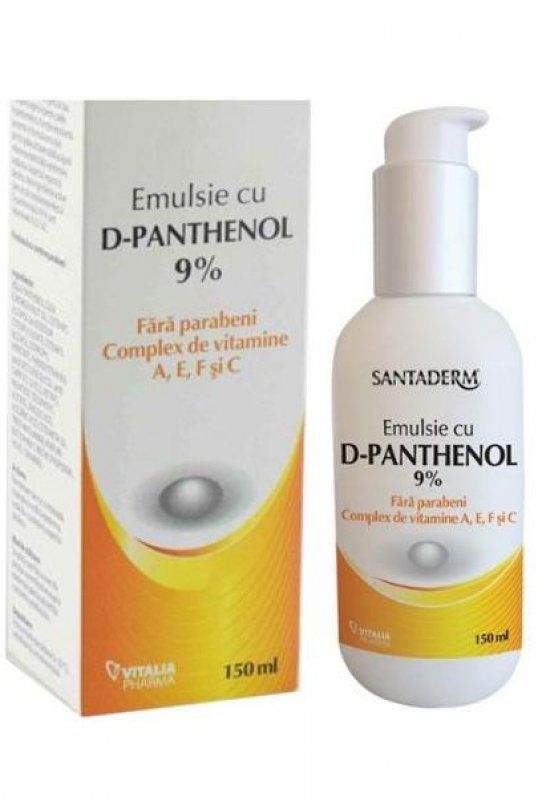 SANTADERM EMULSIE D-PANTHENOL 9% X 150ML Helpnet.ro