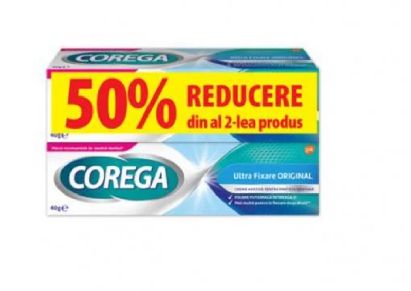 COREGA ULTRA FIXARE CREMA ADEZIVA 40G 1+1 50% REDUCERE LA AL 2-LEA PRODUS