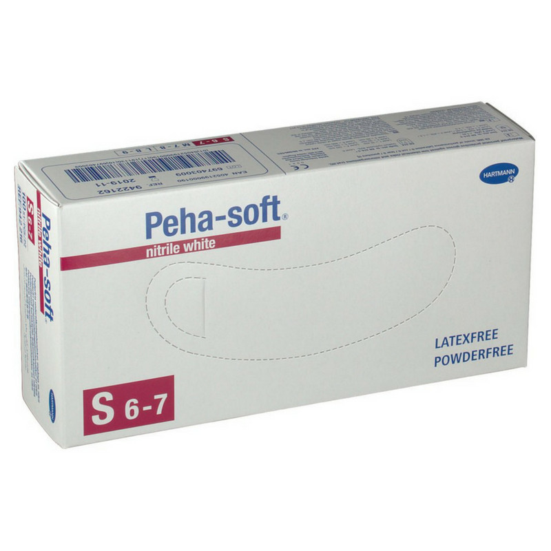 HARTMANN PEHA SOFT MANUSI EXAMINARE NITRIL WHITE MARIME S 100BUC 100BUC imagine noua
