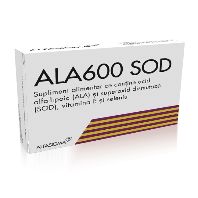 ALA600 SOD 20 COMPRIMATE ALFASIGMA poza 2022