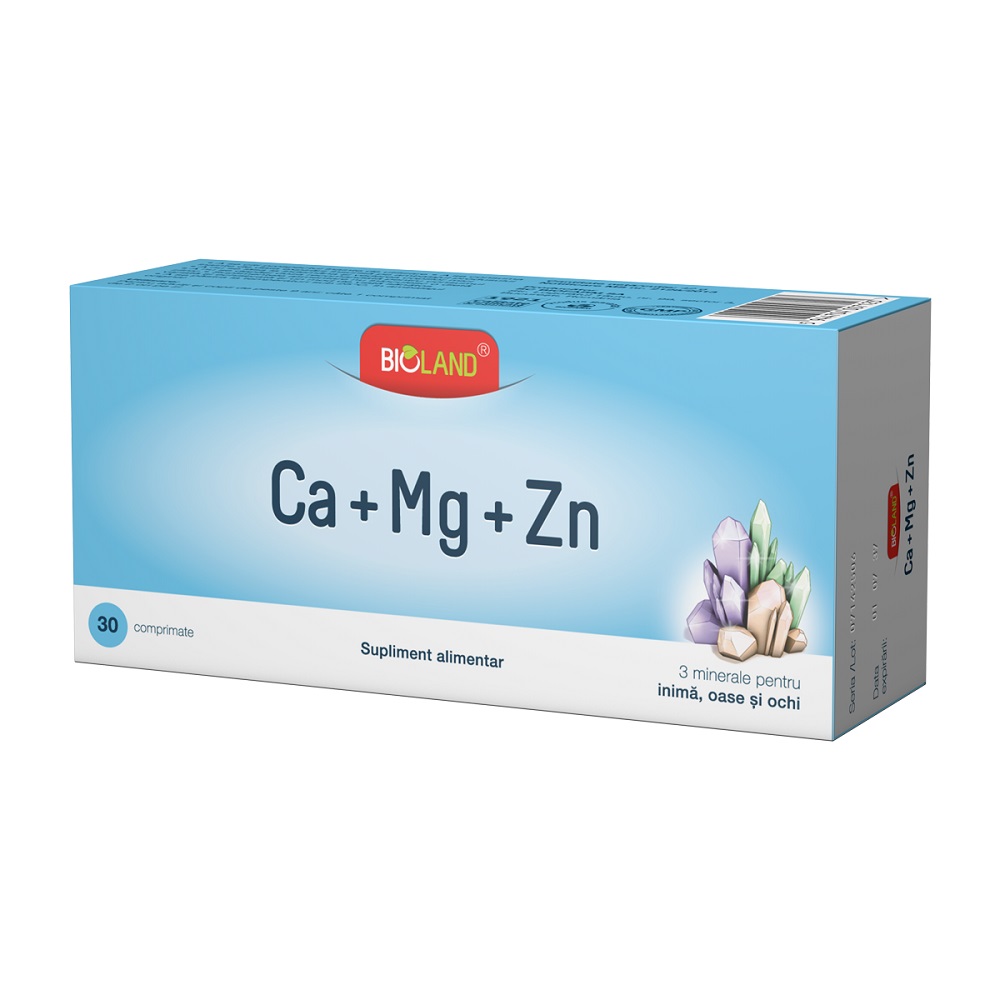CALCIU-MG-ZINC 30 COMPRIMATE Biofarm poza 2022