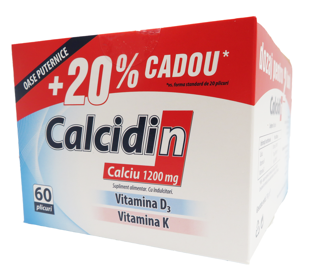 ZDROVIT CALCIDIN 60PLICURI 20% CADOU