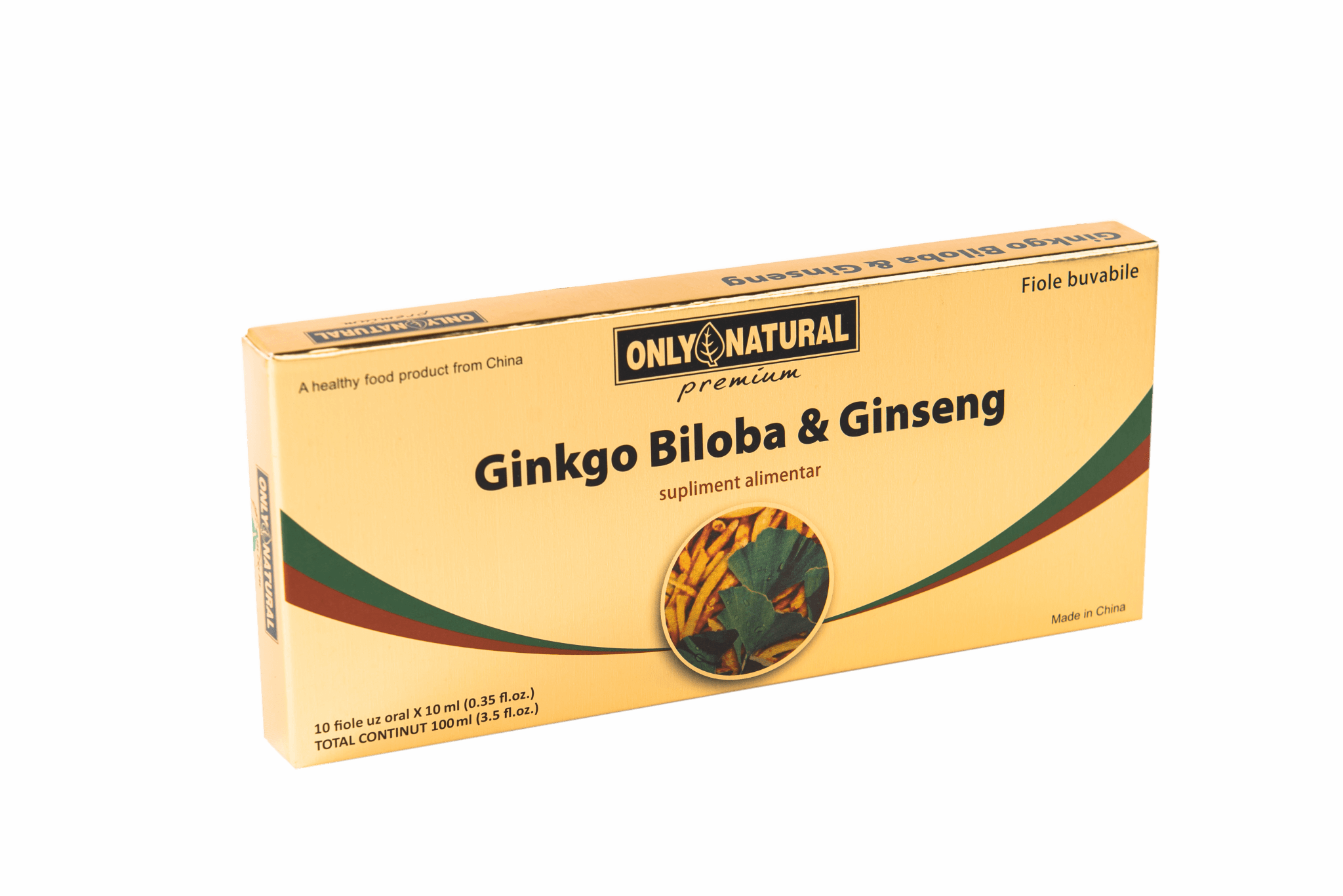ONLY NATURAL GINKGO BILOBA + GINSENG 10 FIOLE X 10ML Helpnet.ro