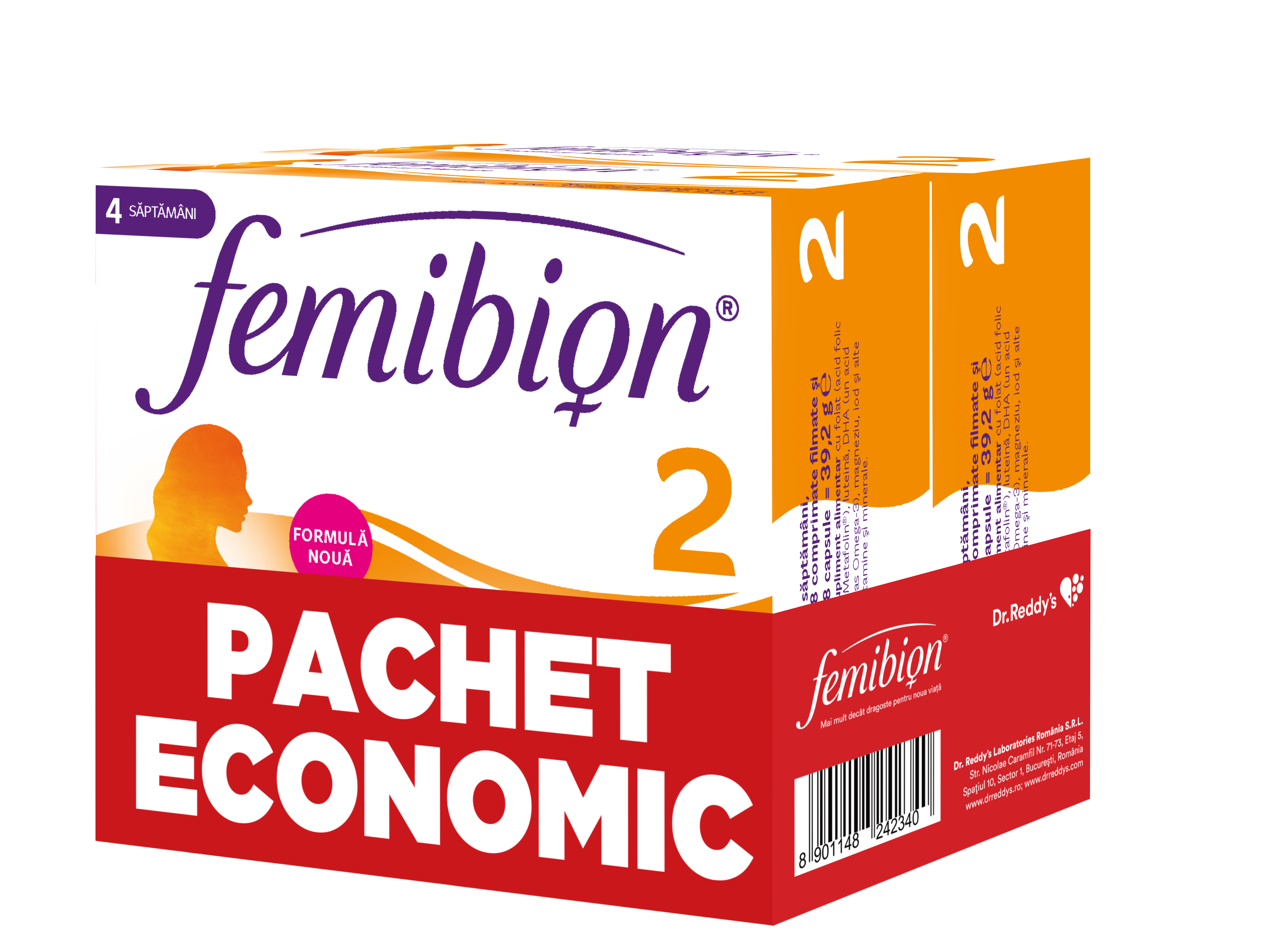 FEMIBION II 56 COMPRIMATE FILM PACK 2BUC Dr. Reddys