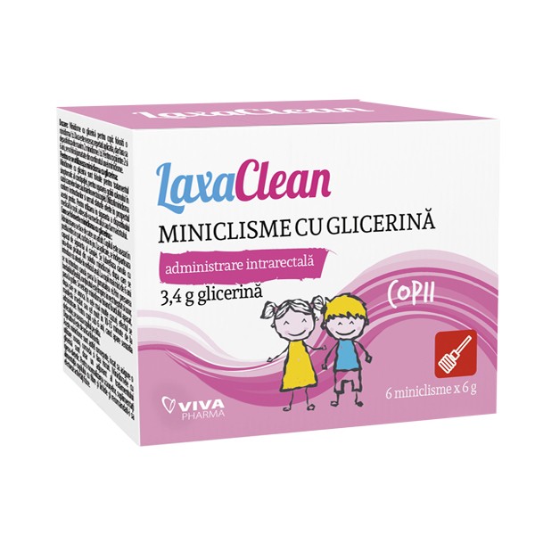 LAXACLEAN MINICLISME GLICERINA COPII 6BUC