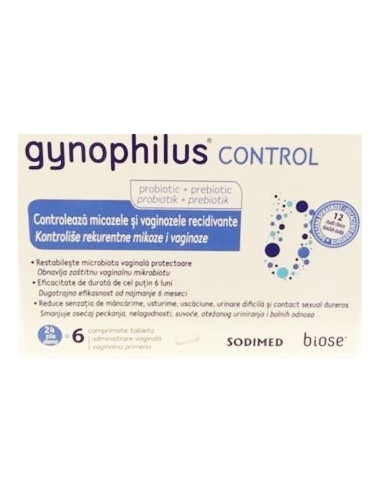 GYNOPHILUS CONTROL 6 CAPSULE VAGINALE Biose imagine teramed.ro
