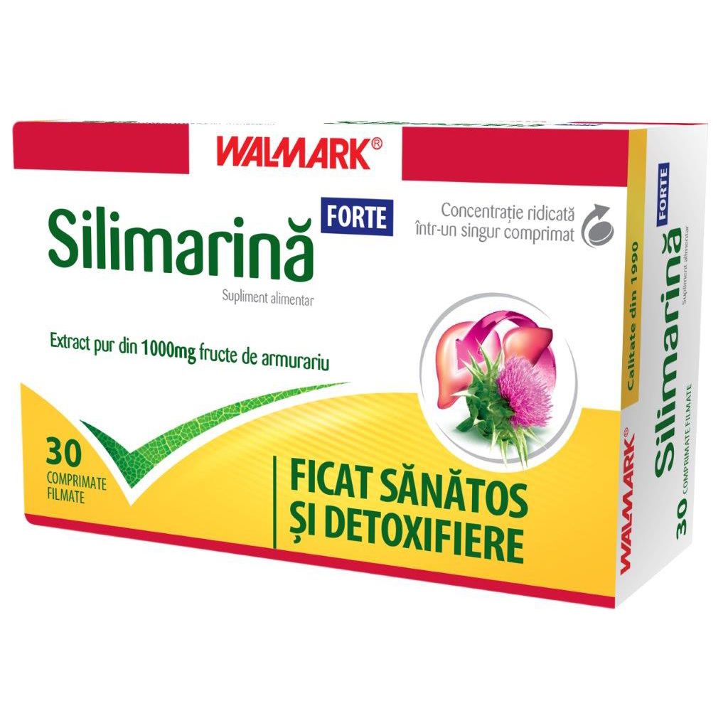 WALMARK SILIMARINA FORTE 30 COMPRIMATE FILMATE Helpnet.ro imagine noua
