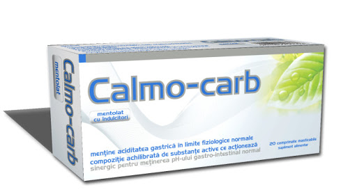 SLAVIA CALMO-CARB 20 COMPRIMATE MASTICABILE Helpnet.ro imagine noua
