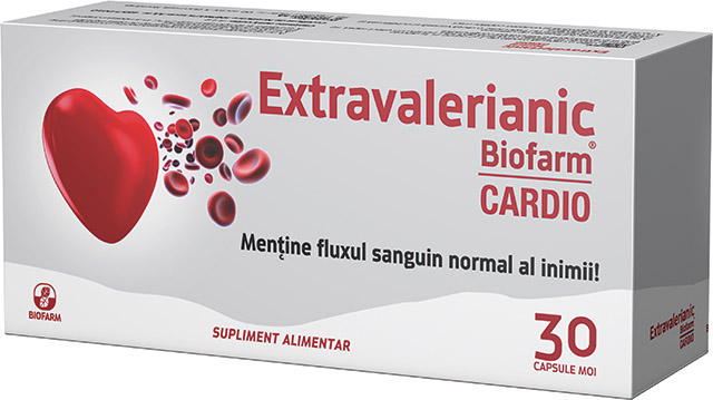 EXTRAVALERIANIC CARDIO 30 CAPSULE MOI Biofarm poza 2022