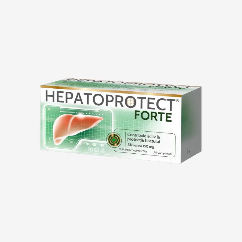 HEPATOPROTECT FORTE 50 COMPRIMATE Biofarm imagine noua