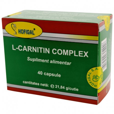 HOFIGAL L-CARNITIN COMPLEX 40 CAPSULE Pret Mic helpnet imagine noua