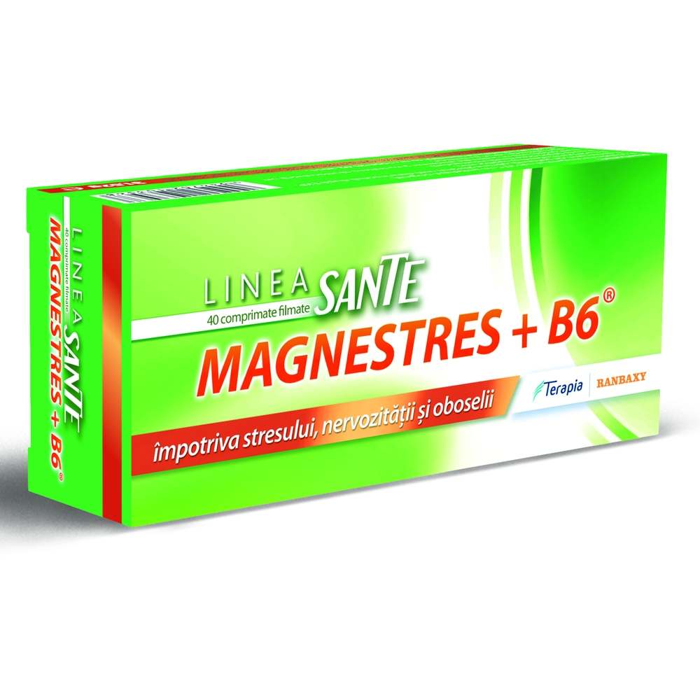 LINEA SANTE MAGNE STRESS + B6 40 COMPRIMATE FILMATE helpnet imagine noua