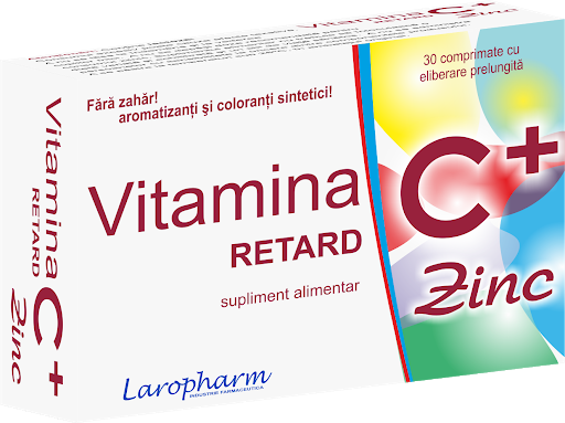 LAROPHARM VITAMINA C RETARD + ZINC 30 COMPRIMATE
