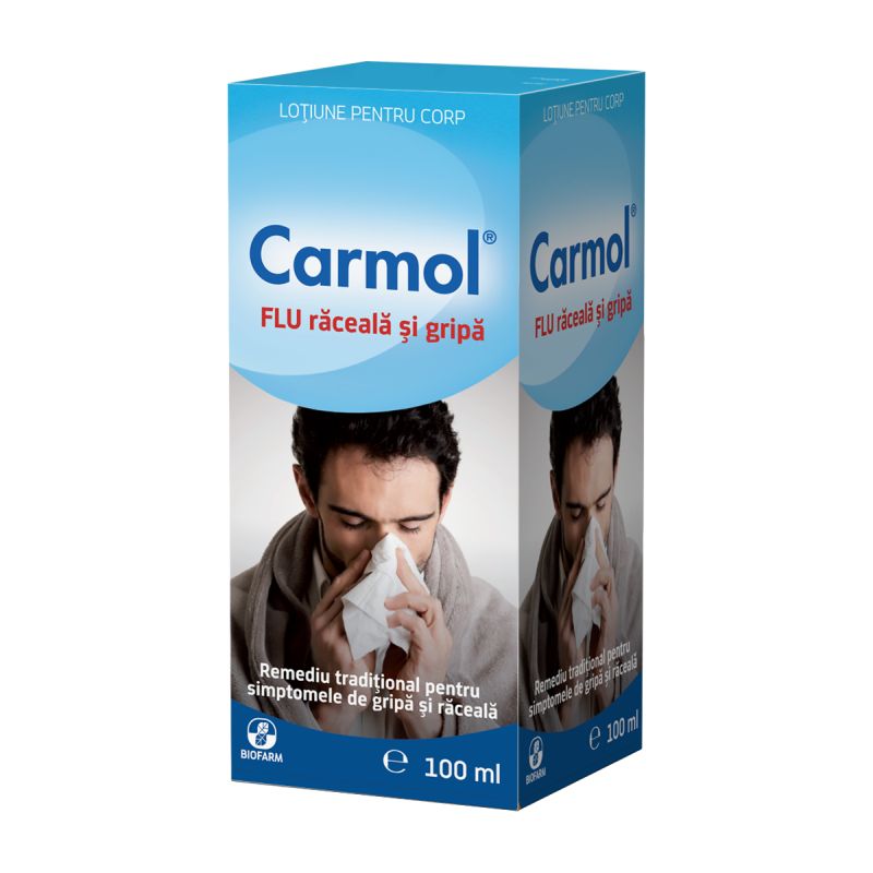 CARMOL FLU LOTIUNE 100ML Biofarm imagine teramed.ro