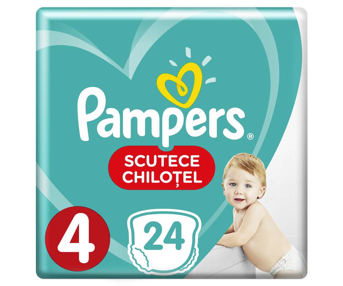 PAMPERS 4 PANTS ACTIVE BABY 9-14KG SCUTECE-CHILOTEL 24BUC Helpnet.ro