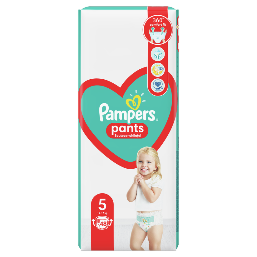 PAMPERS 5 PANTS ACTIVE BABY 12-18KG SCUTECE-CHILOTEL 48BUC