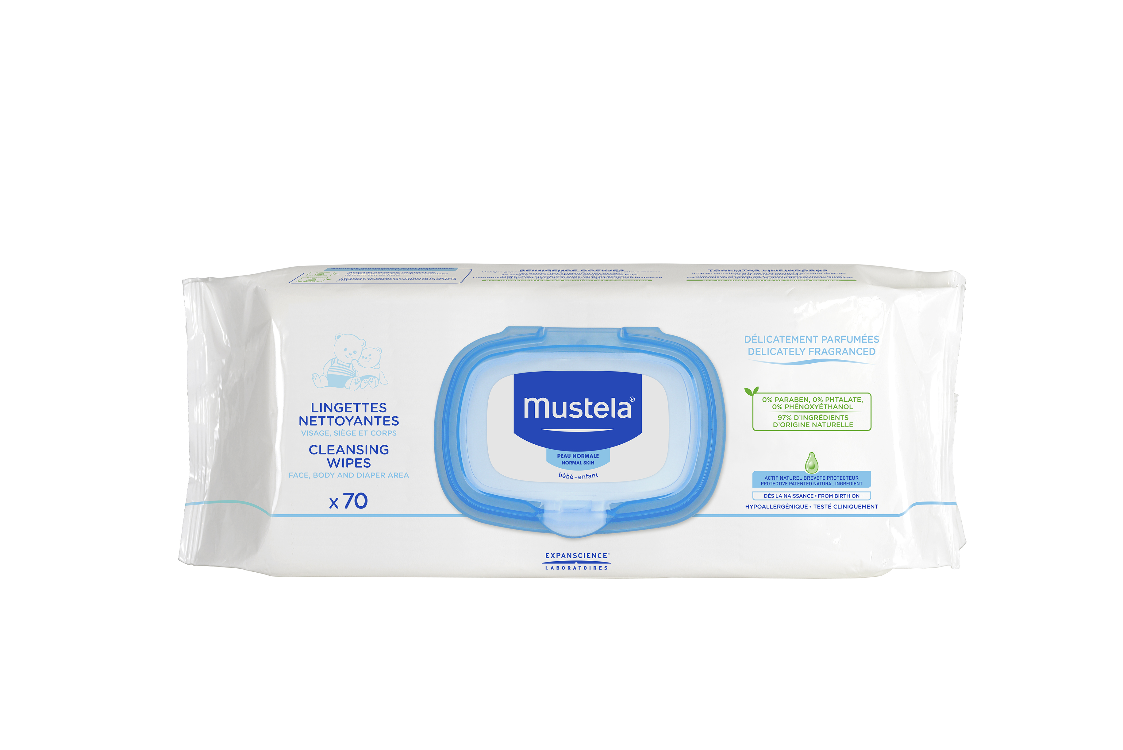 MUSTELA SERVETELE CURATATOARE CALMANTE 70BUC