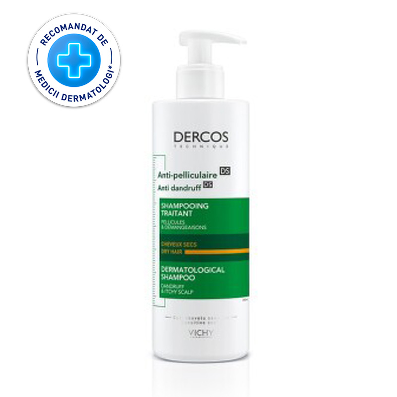 VICHY DERCOS SAMPON ANTIMATREATA PENTRU PAR USCAT 390ML