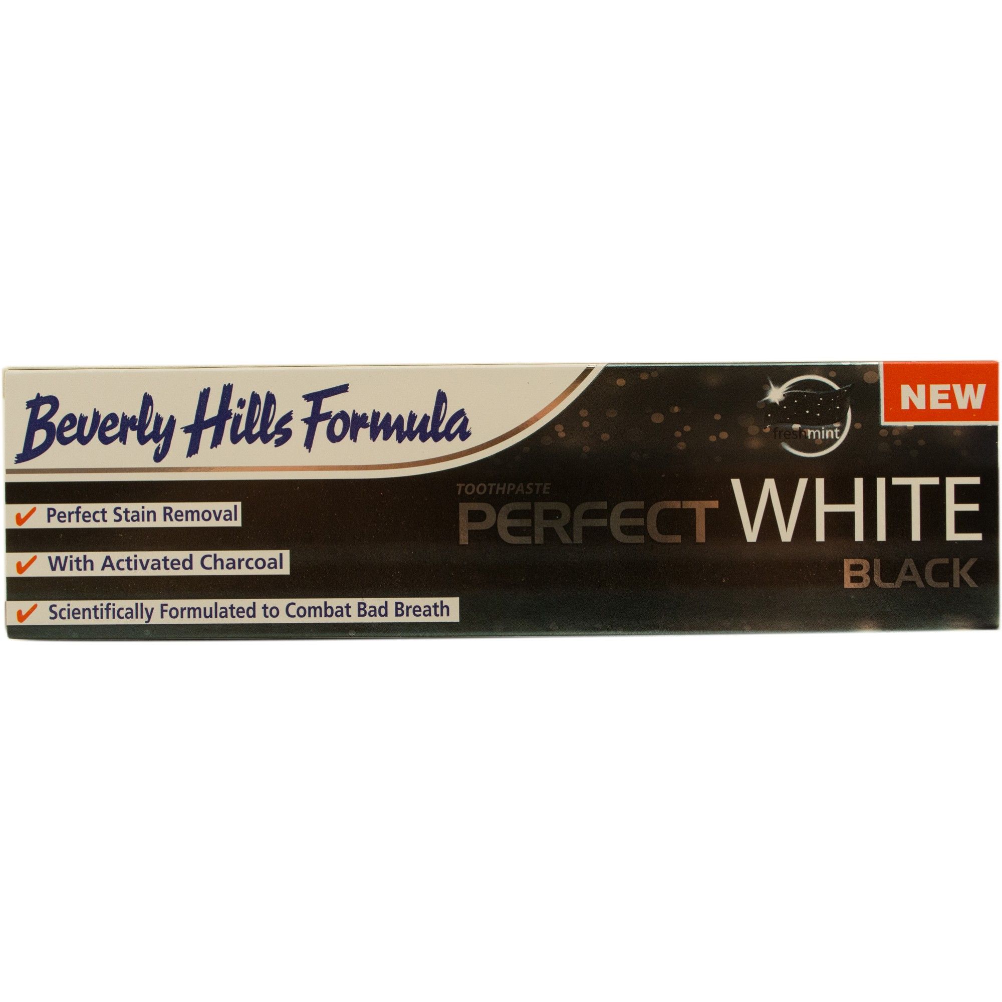 BEVERLY HILLS PASTA DE DINTI 077 NATURAL WHITE ACTIVATED CHARCOAL BLACK 125ML