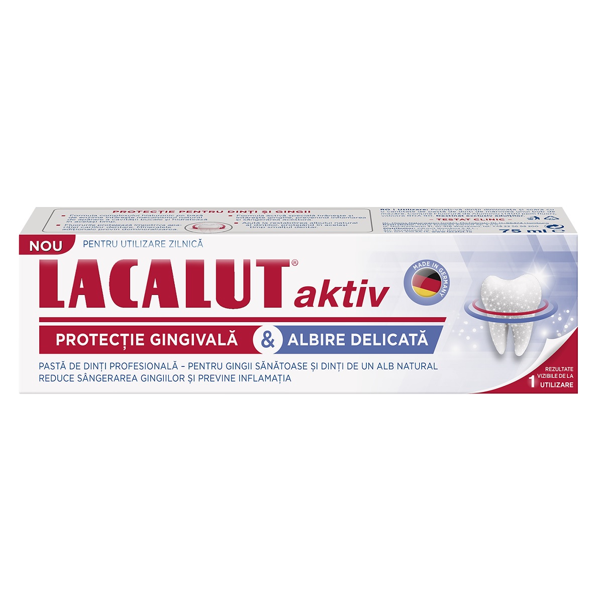 LACALUT AKTIV WHITENING PASTA DE DINTI MEDICINALA 75ML