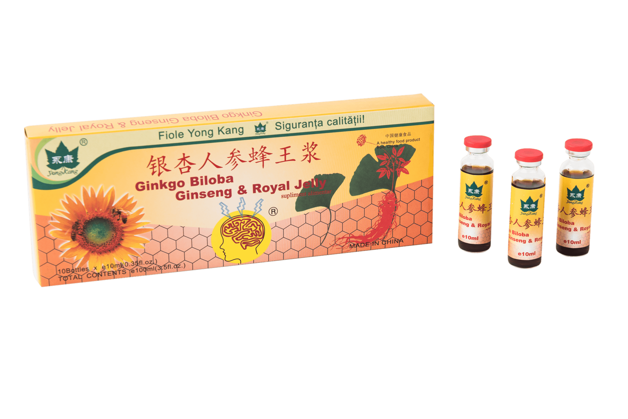 GINKGO BILOBA + GINSENG + ROYAL JELLY 10 FIOLE X 10ML