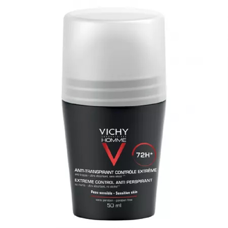 VICHY HOMME DEODORANT ROLL ON PENTRU BARBATI CONTROL EXTREM EFICACITATE 72H 50ML