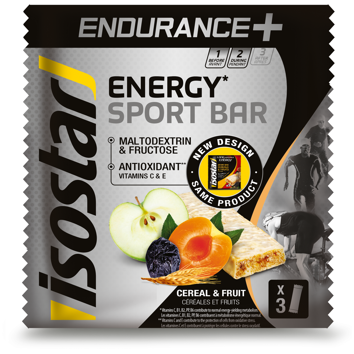 ISOSTAR ENDURANCE HIGH CARB BAR 3X40G