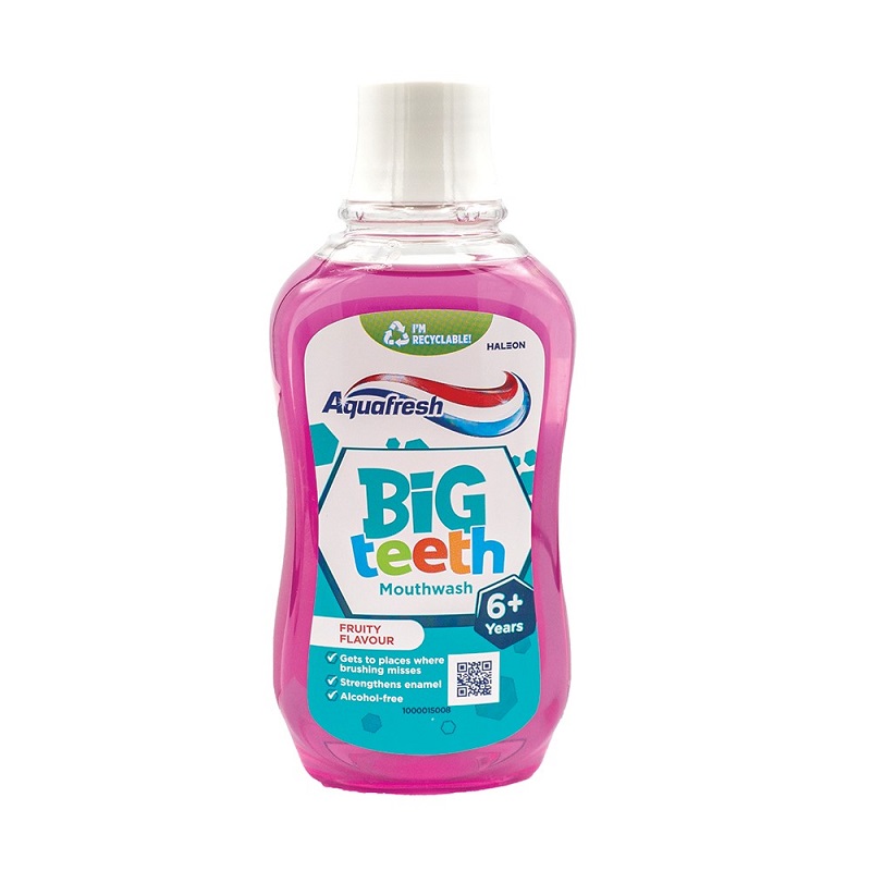 AQUAFRESH KIDS BIG TEETH MINT APA DE GURA 6ANI+ 300ML