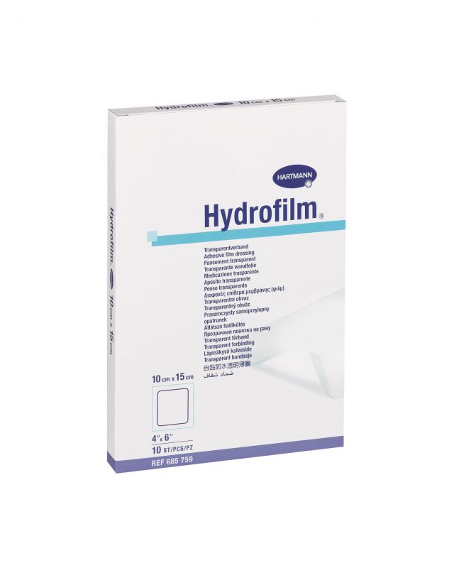 HARTMANN HYDROFILM PLASTURE STERIL TRANSPARENT AUTOADEZIV 10X15CM X 10BUC Hartmann