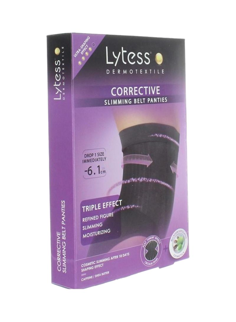 LYTESS 037 CHILOT CORECTOR CU TALIE INALTA PENTRU ABDOMEN BLACK MARIME L-XL