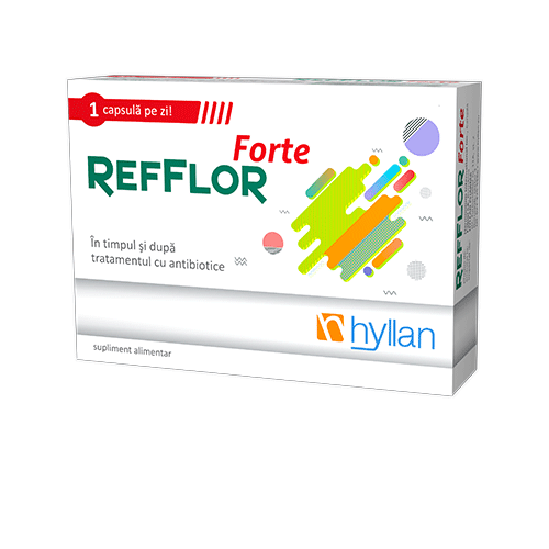 Poze HYLLAN REFFLOR FORTE ADULTI 10 CAPSULE Helpnet.ro