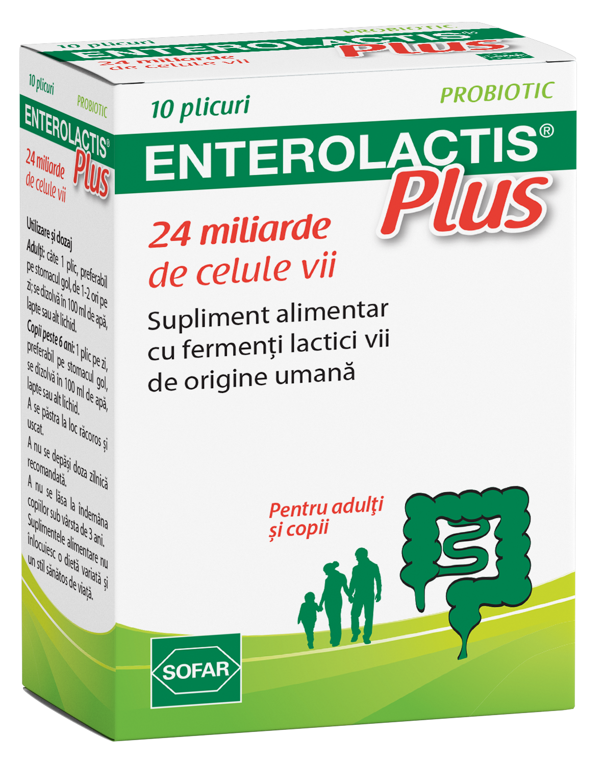 ENTEROLACTIS PLUS 10PLICURI