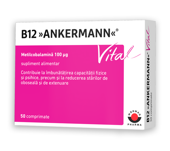 B12 ANKERMANN VITAL 100MCG X 50 COMPRIMATE helpnet imagine noua
