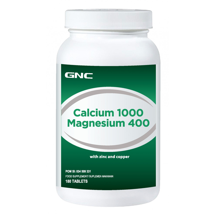 GNC CALCIUM 1000MG MAGNESIUM 400MG X 180 TABLETE