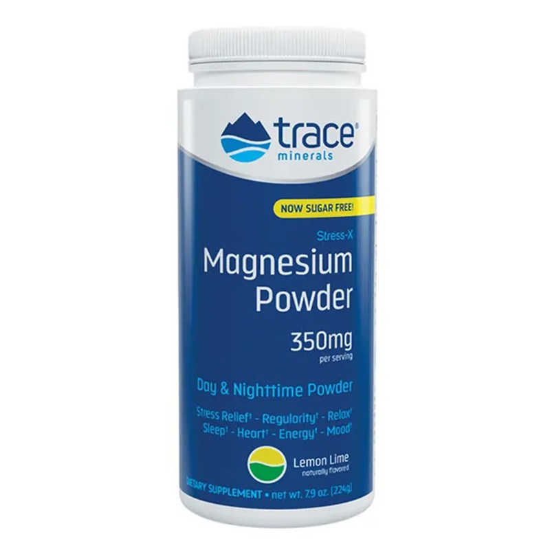 MAGNESIUM 350 MG – PUDRA CU AROMA DE LAMAIE X 250G TRACE MINERALS 250g