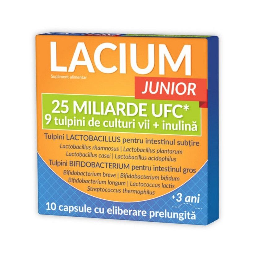 ZDROVIT LACIUM JUNIOR 25 MILIARRDE UFC 10 CAPSULE CAPSULE poza 2022