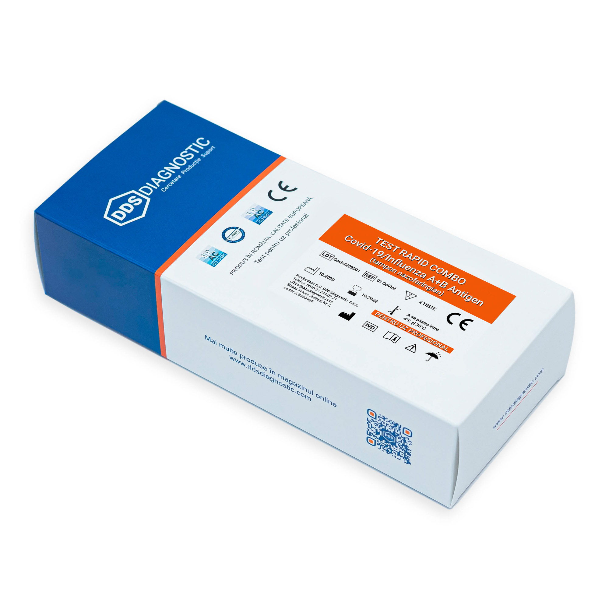 DDS TEST RAPID SET ANTIGEN COVID-19 + TEST GRIPA 2BUC
