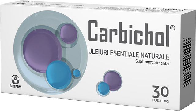 CARBICHOL 30 CAPSULE MOI Biofarm poza 2022