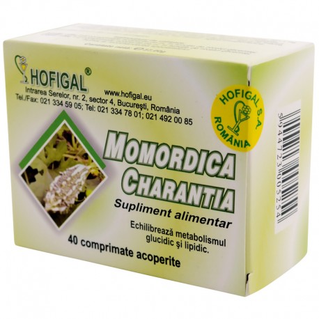 HOFIGAL MOMORDICA CHARANTIA 40 COMPRIMATE helpnet imagine noua