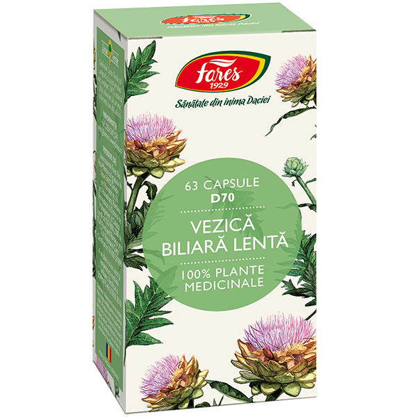 FARES VEZICA BILIARA LENTA 63 CAPSULE Fares imagine teramed.ro