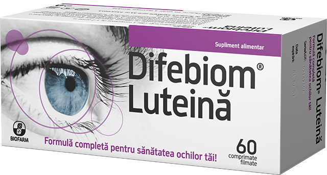 DIFEBIOM LUTEINA 60 COMPRIMATE FILMATE